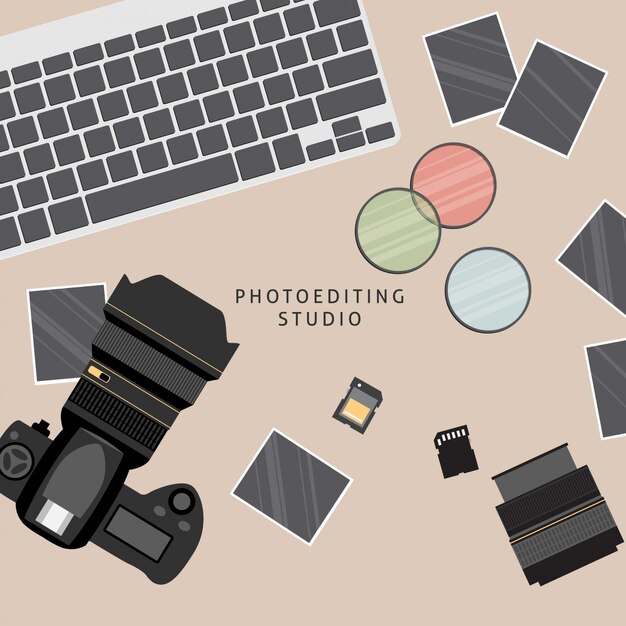 equipamento de fotografia profissional