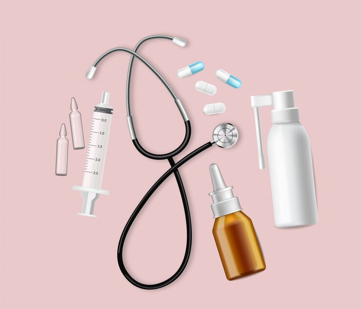 Vetor grátis equipamento médico realista.