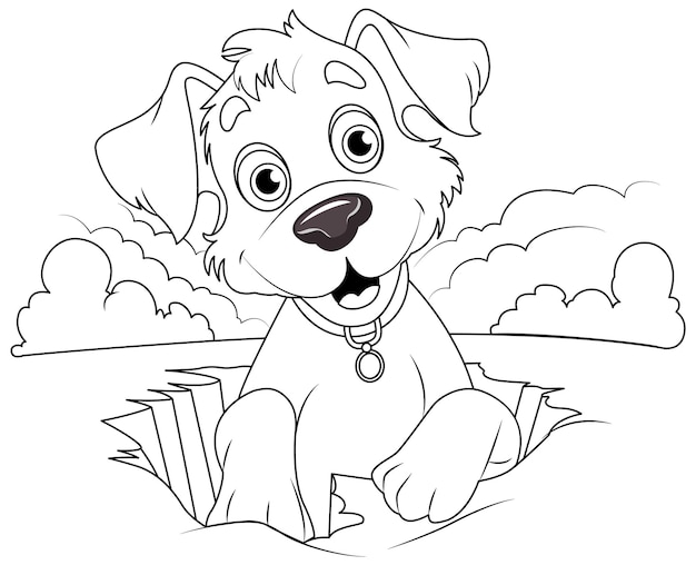 Desenhos para colorir de Cachorro - Bora Colorir