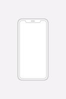 Vetor grátis esboço de telefone celular, ilustração vetorial de dispositivo digital