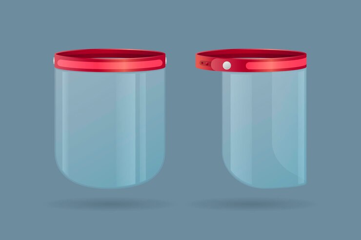 Vetor grátis escudo plástico realista