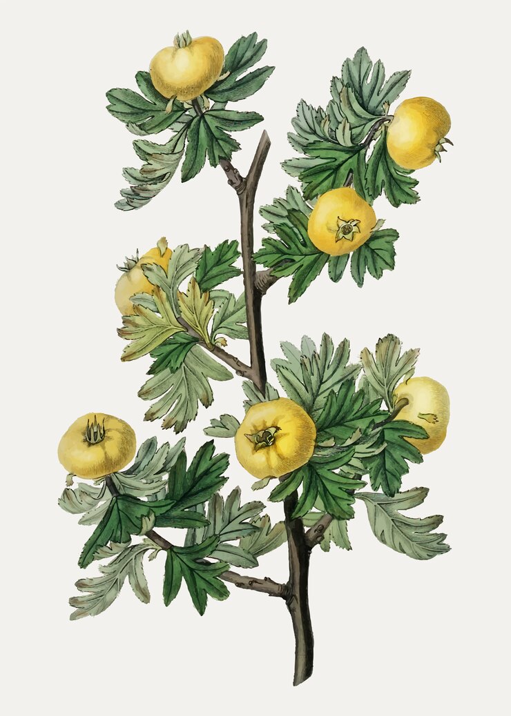 Vetor grátis espinho de folhas de tansy