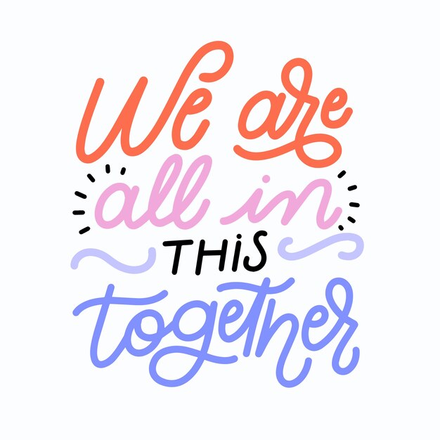Estamos todos juntos neste projeto de letras