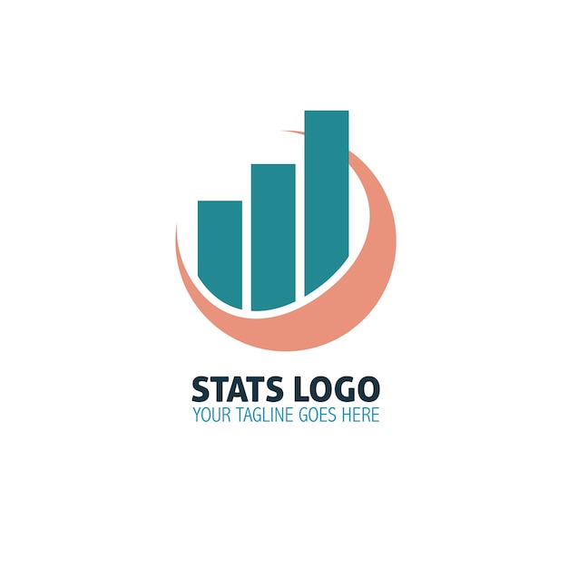 Vetor grátis estatísticas logo