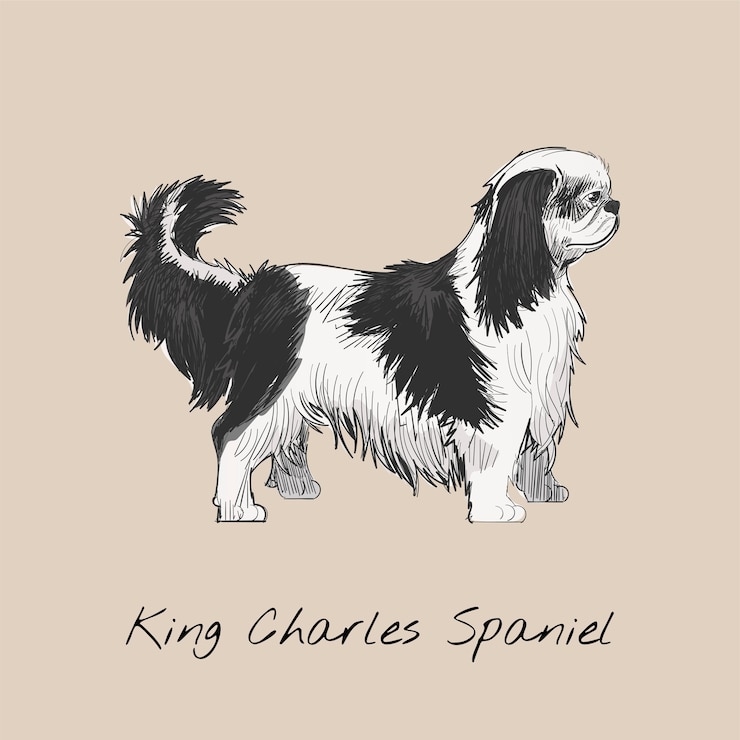Vetor grátis estilo de desenho de ilustração de cachorro