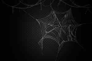 Vetor grátis estilo de fundo de teia de aranha de halloween