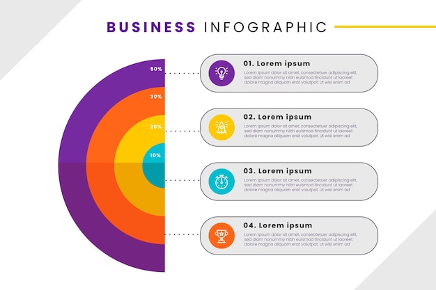 Estilo de infográfico de negócios