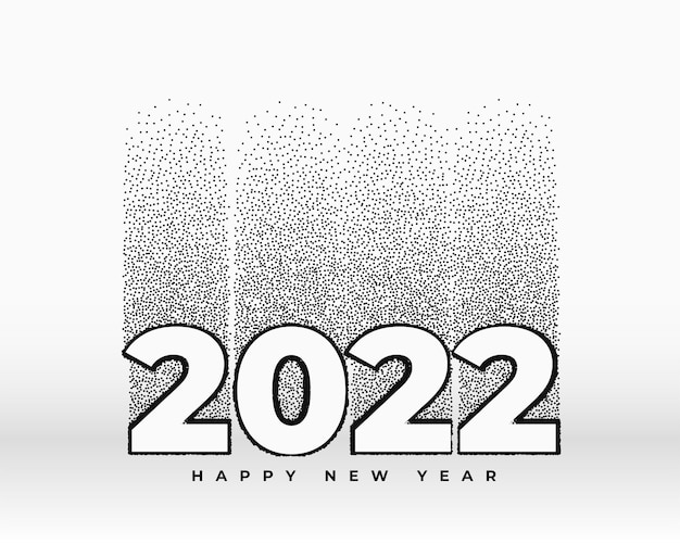 Estilo de partícula de fundo de ano novo de 2022