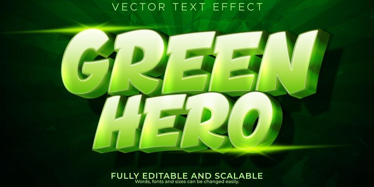 Vetor grátis estilo de texto editável de efeito de texto de super-herói e estilo de texto de quadrinhos