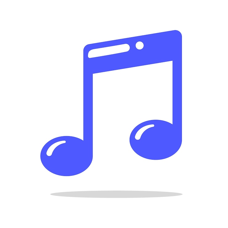 Vetor grátis estilo plano da nota musical