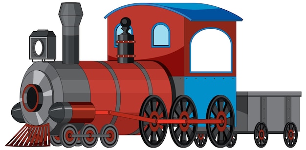 Estilo vintage de trem de locomotiva a vapor