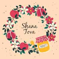 Vetor grátis evento shana tova