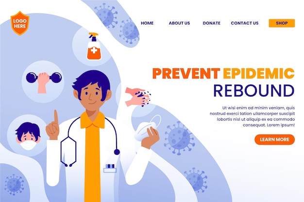 Evitar a página de destino da recuperação da epidemia