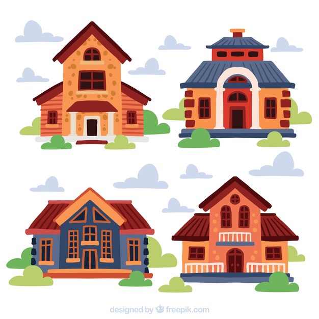 Fachadas de casas pintadas definir