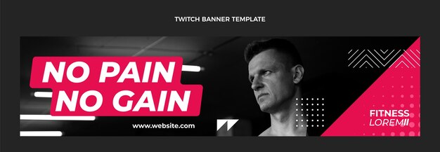 Faixa plana fitness twitch