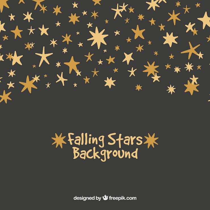 Vetor grátis falling stars background