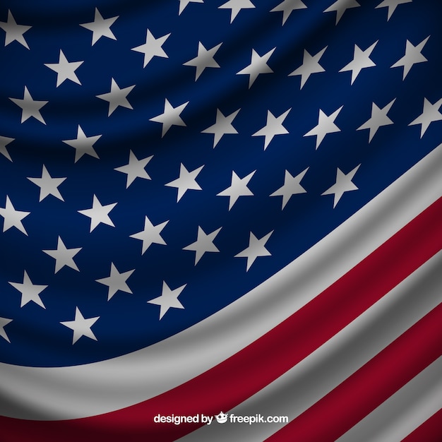 Fantástico, fundo, realístico, americano, bandeira