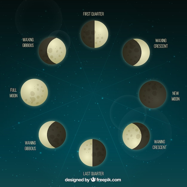 Fases da lua na concepção realista