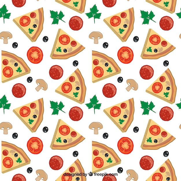 Vetores de Jogo Da Pizza Isolado No Fundo Branco Tipos Diferentes Comida  Rápida Mockup Colorido Design Simples E Realista Ilustração Lisa Do Vetor  Do Estilo e mais imagens de Design plano 