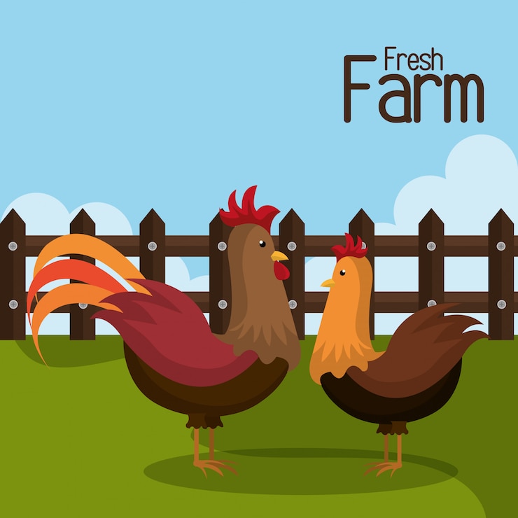 Vetor grátis fazenda fresca