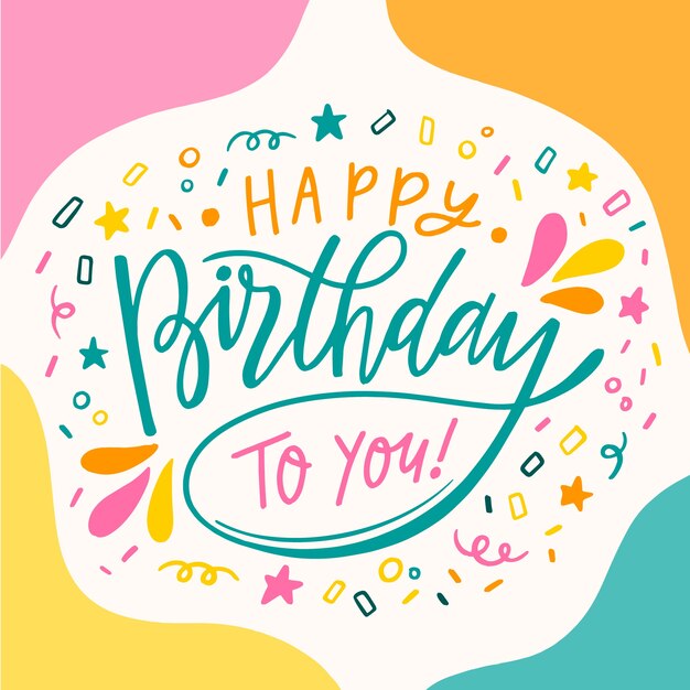 Feliz aniversário letras fundo