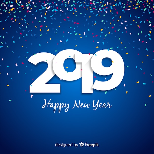 Feliz ano novo 2019 fundo
