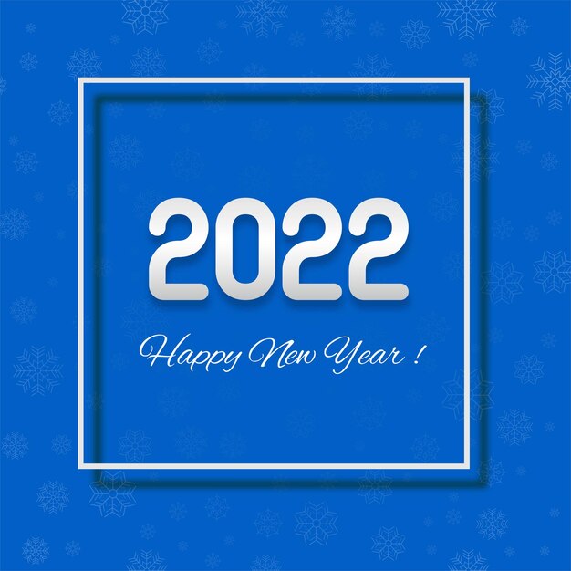 Feliz ano novo 2022 cartão feriado fundo brilhante
