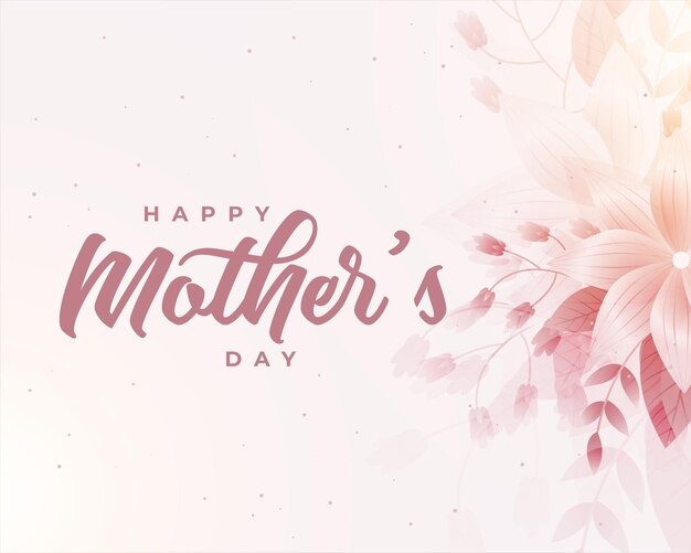 Feliz dia das mães cartão com flores
