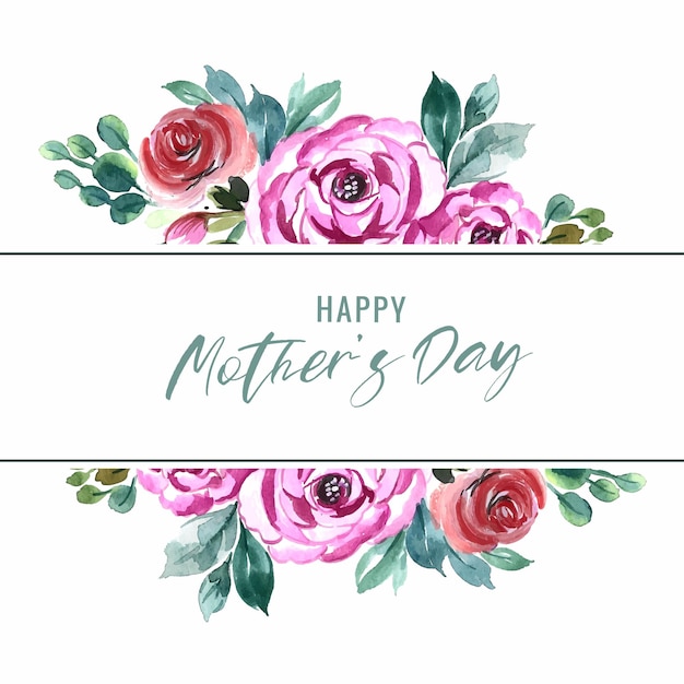 Feliz dia das mães lindo cartão decorativo fundo de flores