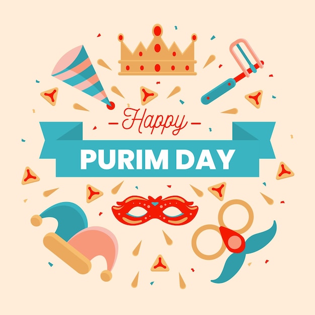 Feliz dia de purim saudação