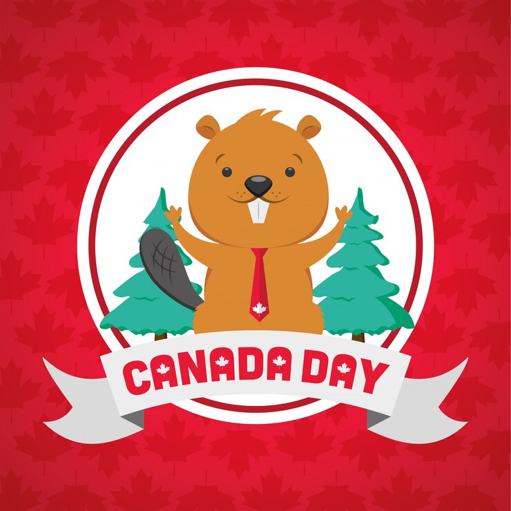 Vetor grátis feliz dia do canadá conceito