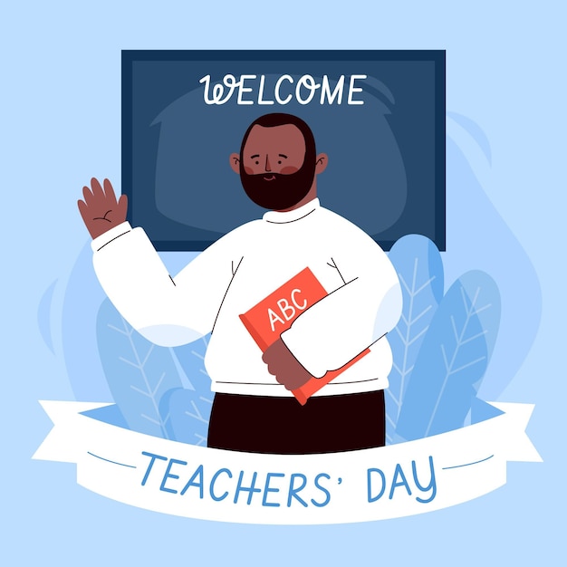 Feliz dia dos professores ilustração