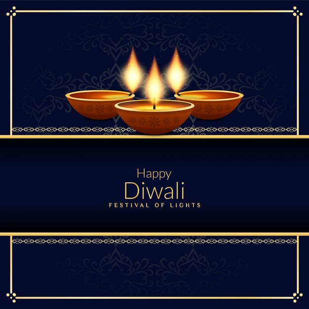 Feliz diwali fundo religioso bonito