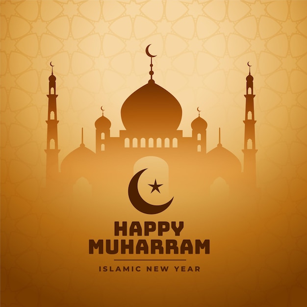 Feliz festival sagrado de muharram deseja saudação