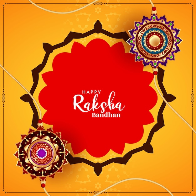 Feliz fundo do festival hindu tradicional de raksha bandhan