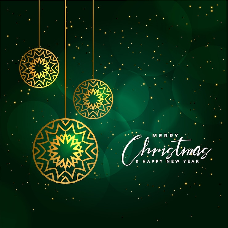 Vetor grátis feliz natal e feliz ano novo cartão