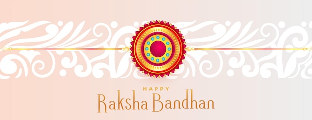 Feliz raksha bandhan festival deseja cartão lindo banner