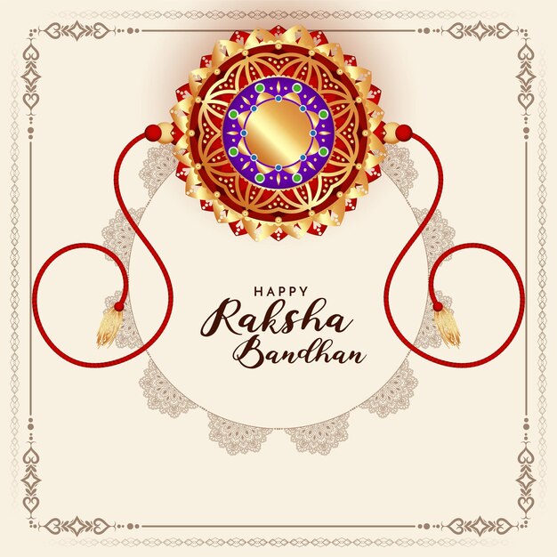 Feliz Raksha Bandhan Festival indiano fundo lindo e elegante