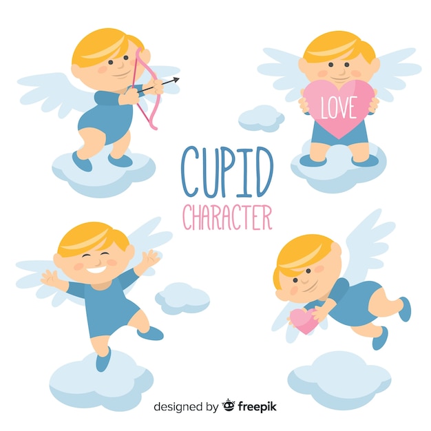 Feliz, valentine, cupid, cobrança