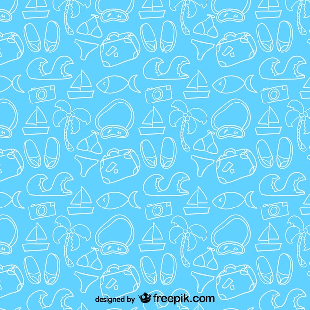 Férias lineart padrão vector