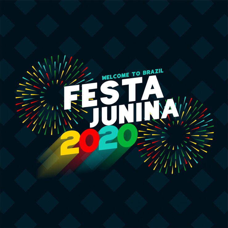 Vetor grátis festa junina 2020 celebração cartaz projeto fundo