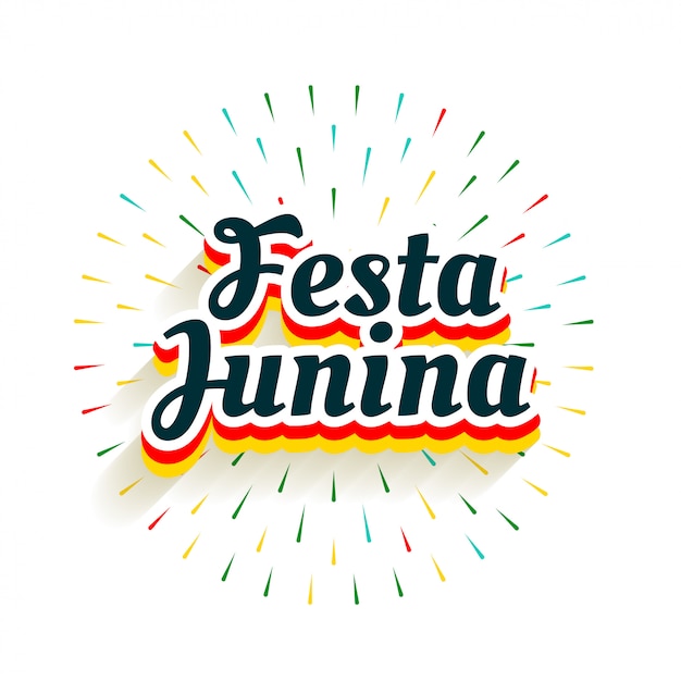 Vetor grátis festa junina celebração fundo com explosão de fogos de artifício