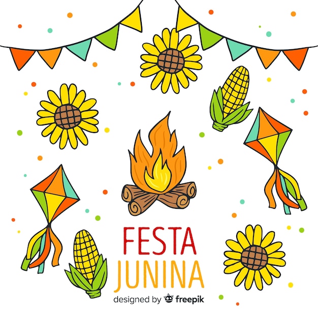 Vetor grátis festa junina