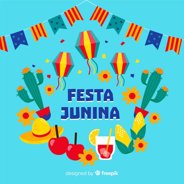 Vetor grátis festa junina