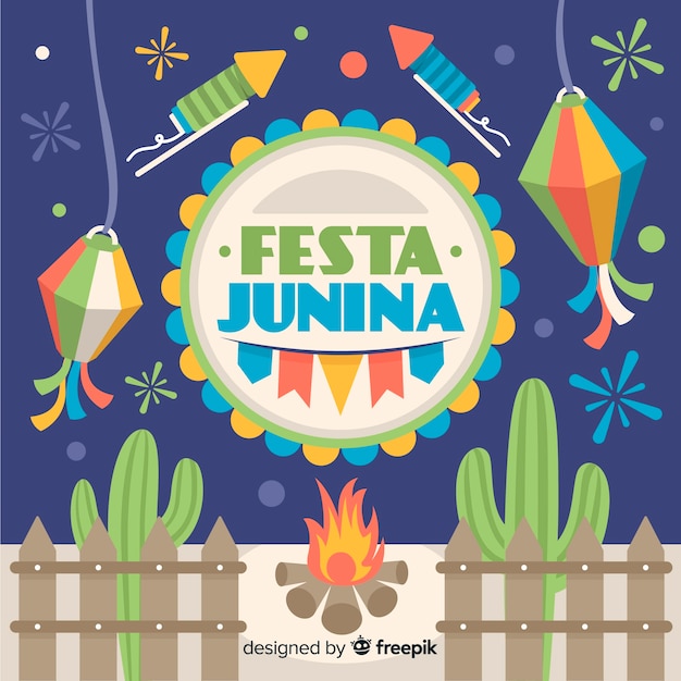 Vetor grátis festa junina