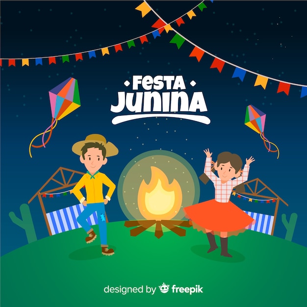 Vetor grátis festa junina