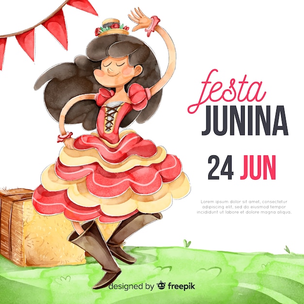 Vetor grátis festa junina