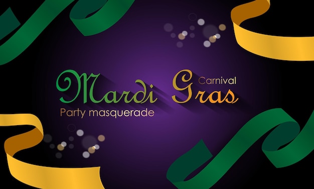 Festa mascarada mardi gras carnaval carnaval mascaras vetor realista