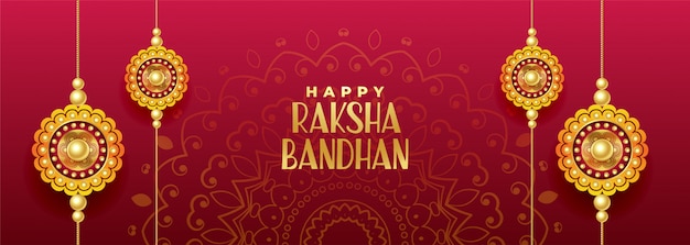 Festival hindu de banner rakshabandhan