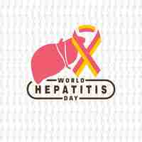 Vetor grátis fígado para o dia mundial da hepatite